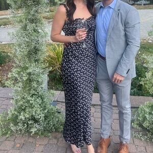 WAYF Floral Print Dress